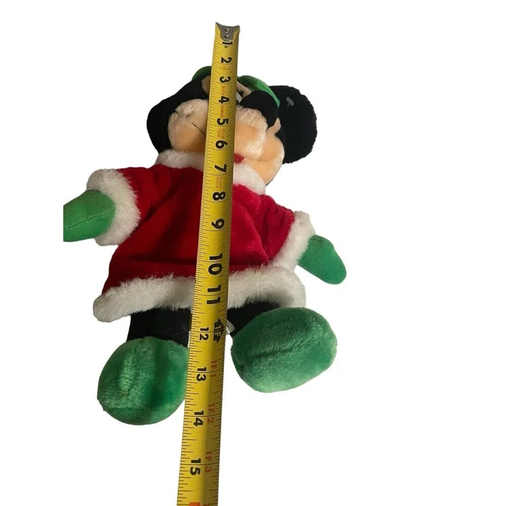 Vintage Disney World Parks Minnie Mouse Christmas Outfit Plush Stuffed Animal